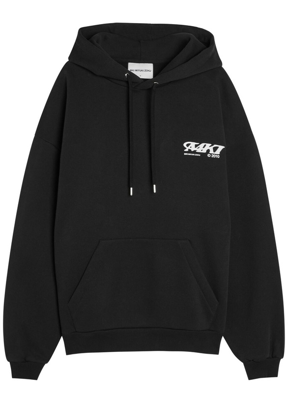 Photo: Mki Miyuki Zoku Stack Hooded Cotton-blend Sweatshirt Black