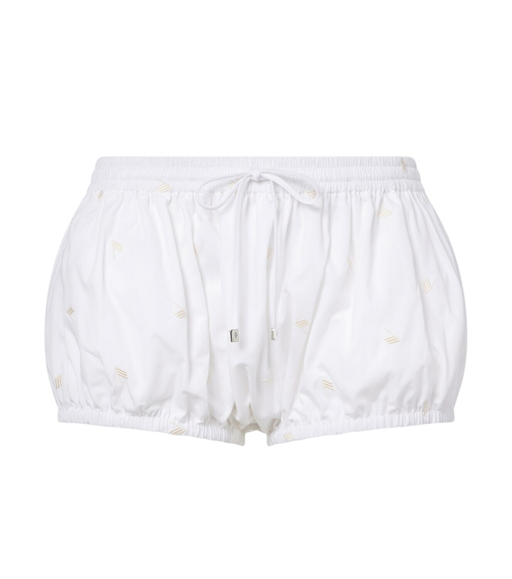 Photo: The Attico Embroidered cotton shorts