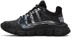 Versace Black & Silver Trigreca Sneakers