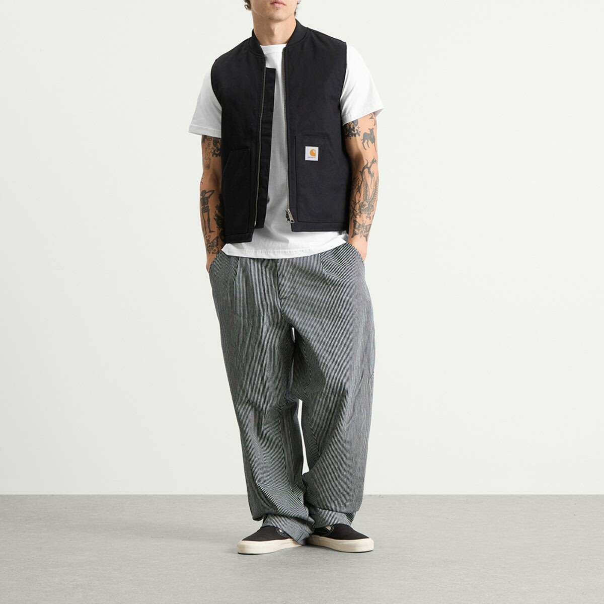 Randy's Garments Men's Randy’s Garments  Logo Pocket T-Shirt in White
