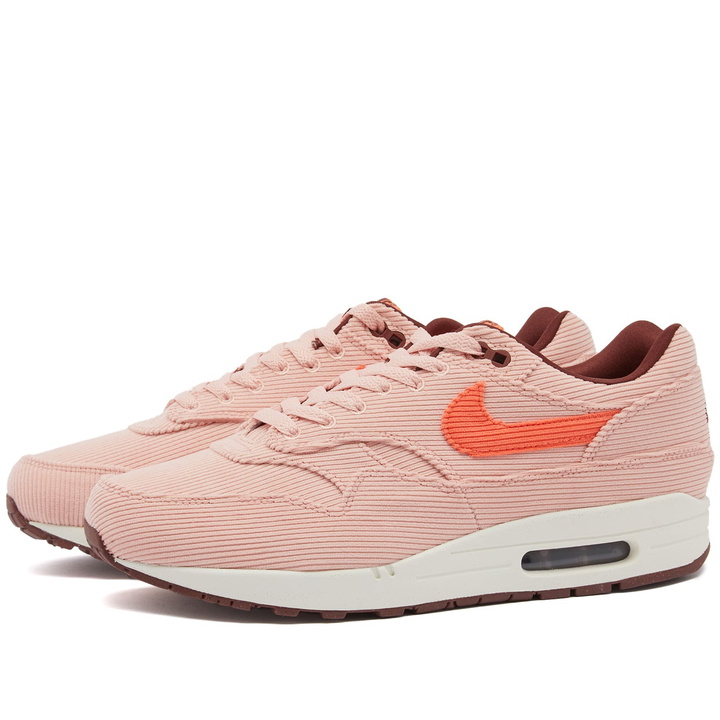 Photo: Nike Men's Air Max 1 PRM Sneakers in Coral Stardust/Oxen Brown