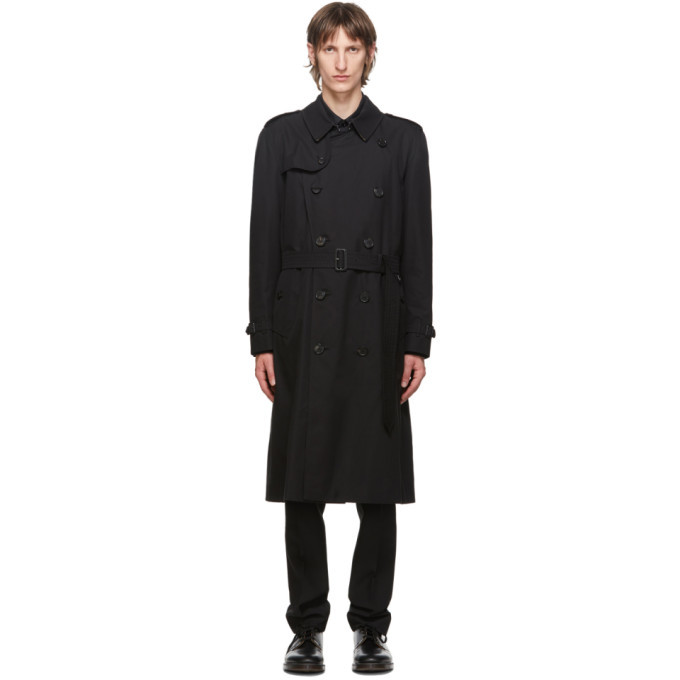 Photo: Burberry Black Kensington Heritage Long Trench Coat