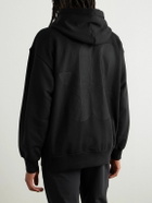 ON - Club Printed Organic Cotton-Blend Jersey Hoodie - Black