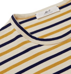 Mr P. - Striped Cotton-Jersey T-Shirt - Yellow
