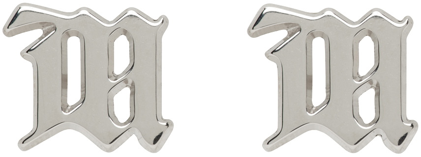 MISBHV Silver M Classic Earrings