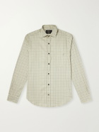 Purdey - Logo-Embroidered Checked Cotton-Twill Shirt - Green