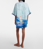 Alémais Printed linen shorts