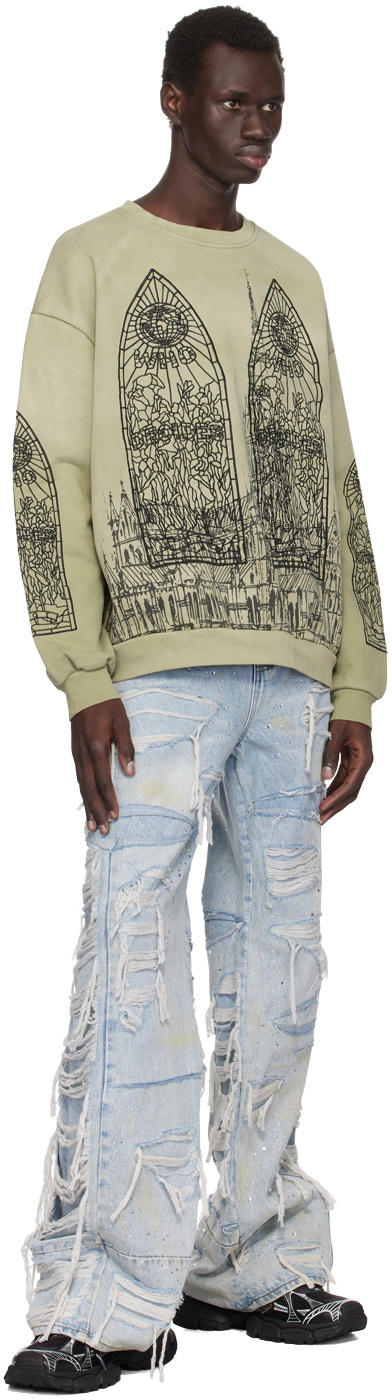 Who Decides War Green Cathedral Sweatshirt