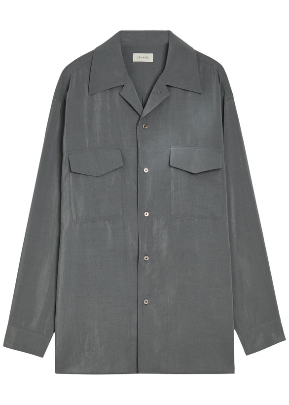 Photo: Lemaire Silk-blend Shirt Grey