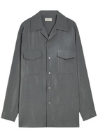 Lemaire Silk-blend Shirt Grey
