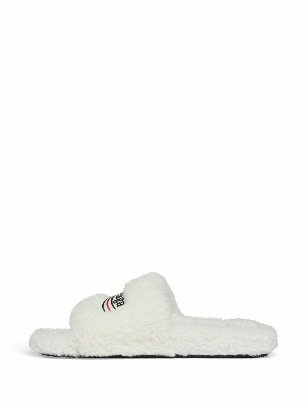 BALENCIAGA - Furry Slides Balenciaga