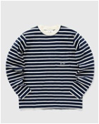 ølåf Pocket Stripe Sweatshirt Blue/White - Mens - Sweatshirts
