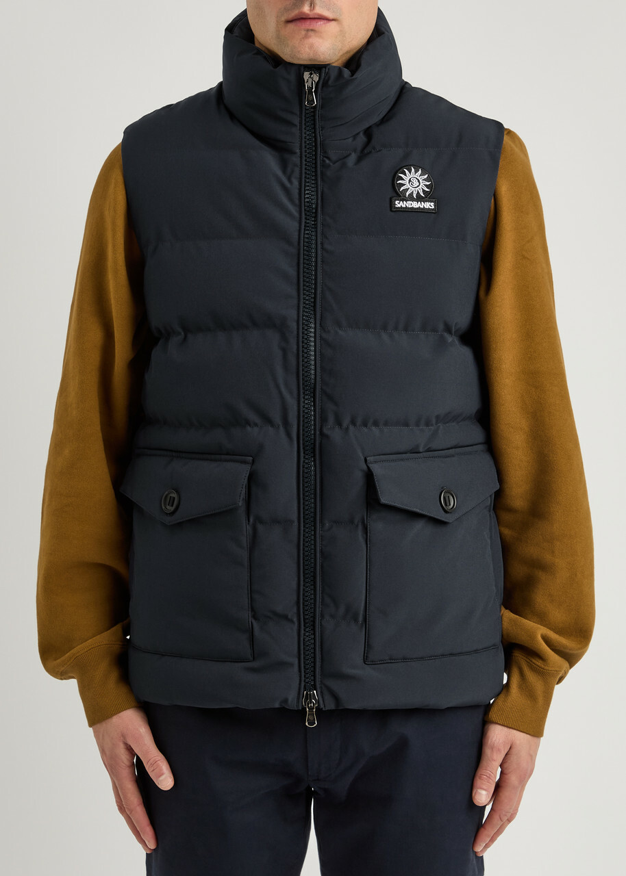 Sandbanks Explorer Quilted Shell Gilet Navy