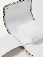 Rapport London - Marlow Snake-Effect Leather Watch Roll - White