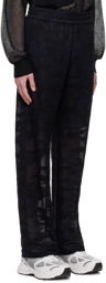 Feng Chen Wang Black Camouflage Trousers