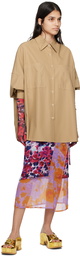 Dries Van Noten Multicolor Floral Midi Skirt