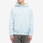 Sporty & Rich Men's Eat More Veggies Hoodie in Baby Blue/White