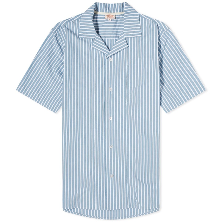 Photo: Armor-Lux Men's Stripe Vacation Shirt in Blue