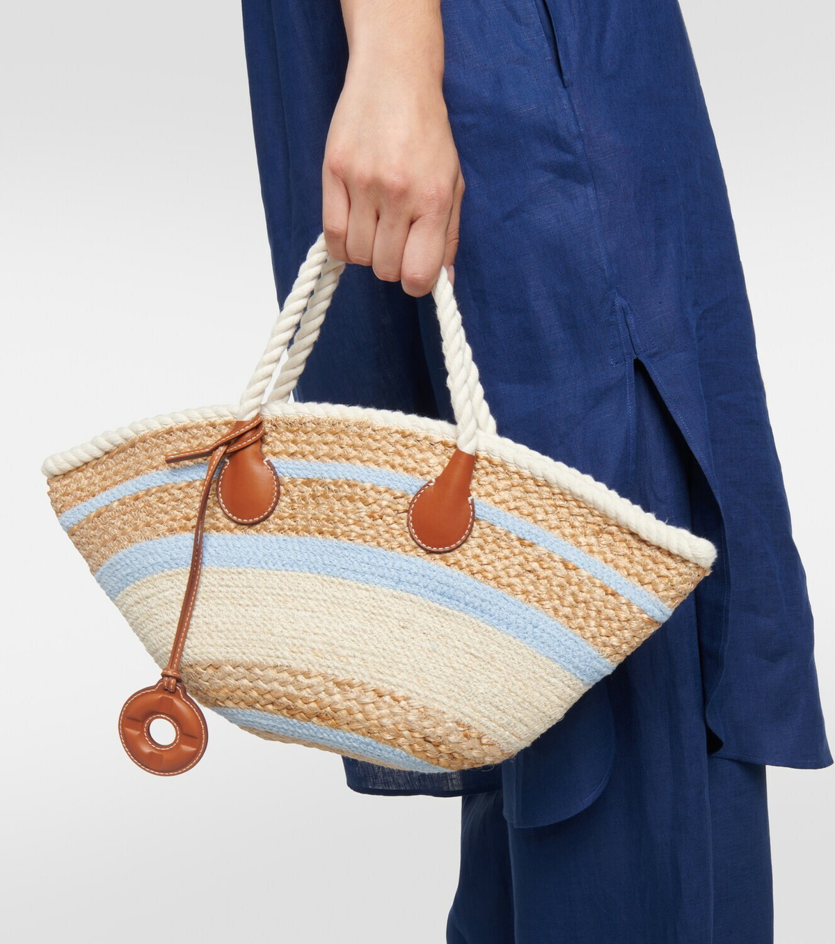 直営店【Loro Piana】ミニビーチバッグ Loro Piana Beach Mini striped tote bag Loro Piana