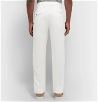 Freemans Sporting Club - White Pleated Herringbone Linen-Blend Suit Trousers - Ivory