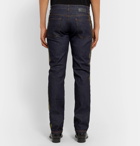 Fendi - Slim-Fit Logo-Trimmed Denim Jeans - Blue