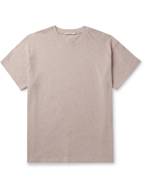 Photo: NUDIE JEANS - Milton Mélange Recycled Jersey T-Shirt - Neutrals