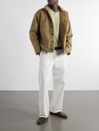 Fortela - Deck Wool Fleece-Lined Cotton-Canvas Jacket - Green