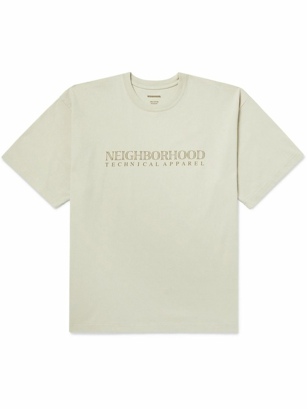 Photo: Neighborhood - Firebird Logo-Print Cotton-Jersey T-Shirt - Neutrals