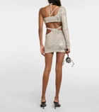 Roberta Einer Banu cutout sequined minidress