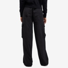 GCDS Women's Fluid Ultracargo Trousers in Nero