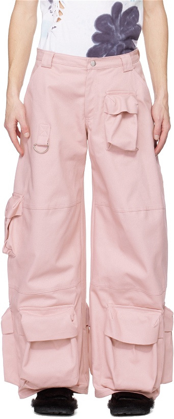 Photo: Collina Strada SSENSE Exclusive Pink Garden Cargo Pants