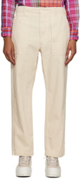 Engineered Garments Beige Concealed Drawstring Trousers