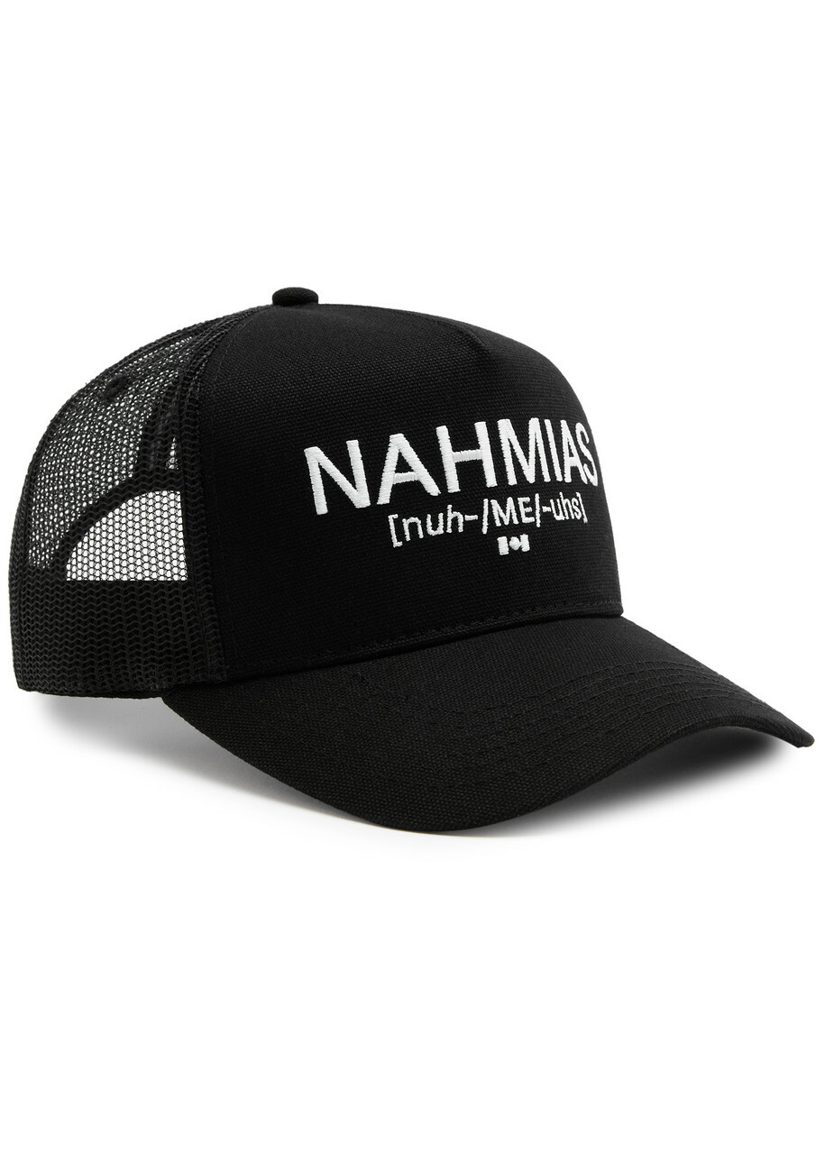 Nahmias Pronunciation Twill Trucker cap - Black - One Size