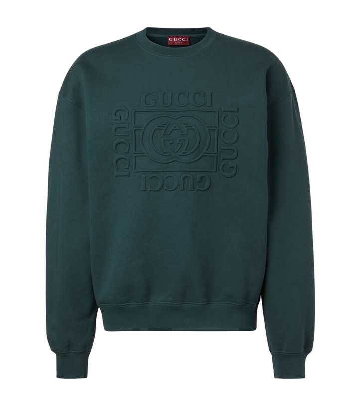 Photo: Gucci Interlocking G cotton jersey sweatshirt