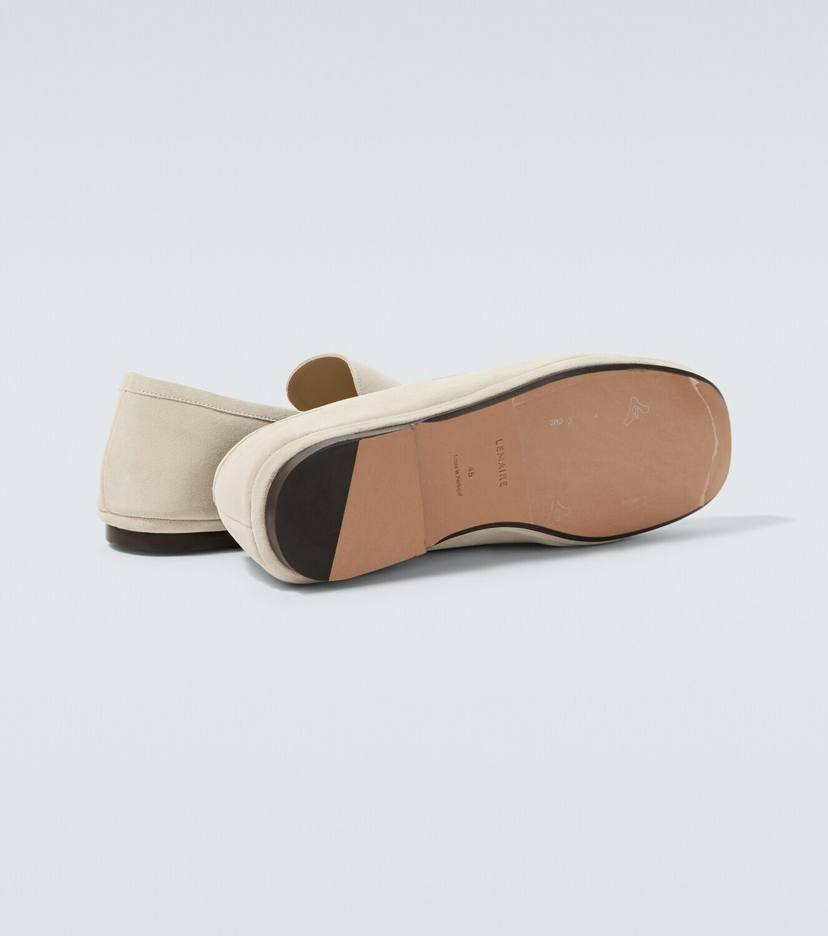 Lemaire Outdoor suede slip-on shoes