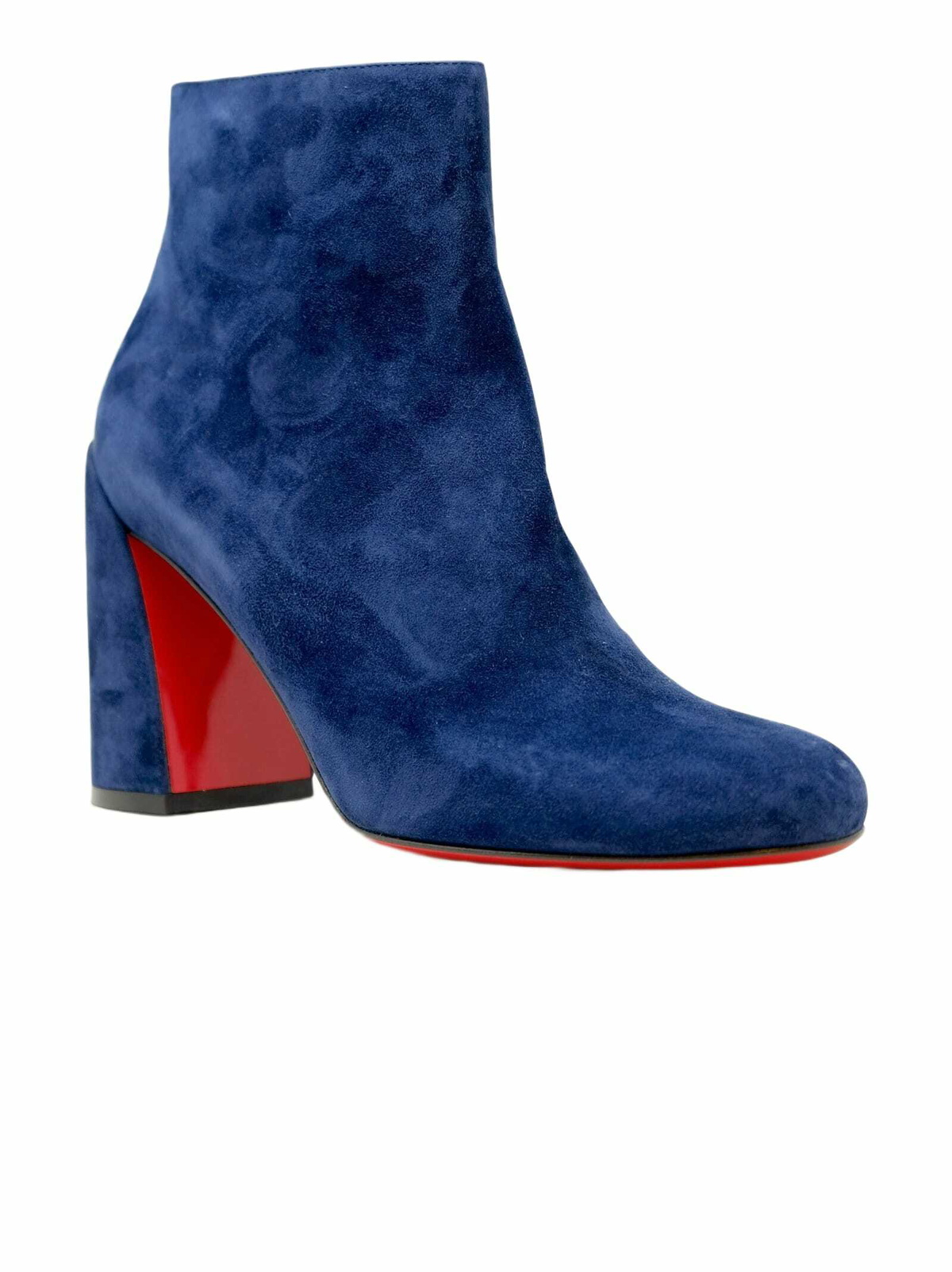 Christian Louboutin Blue Suede Turela 85 Ankle Boots Christian Louboutin