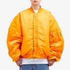 VETEMENTS Men's Double Zip Bomber Jacket in Black