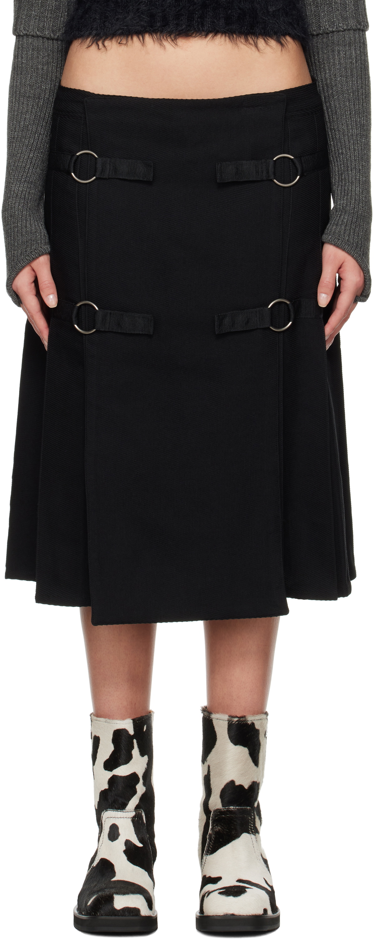 Andersson Bell Khaki Laser Cut Maxi Skirt Andersson Bell