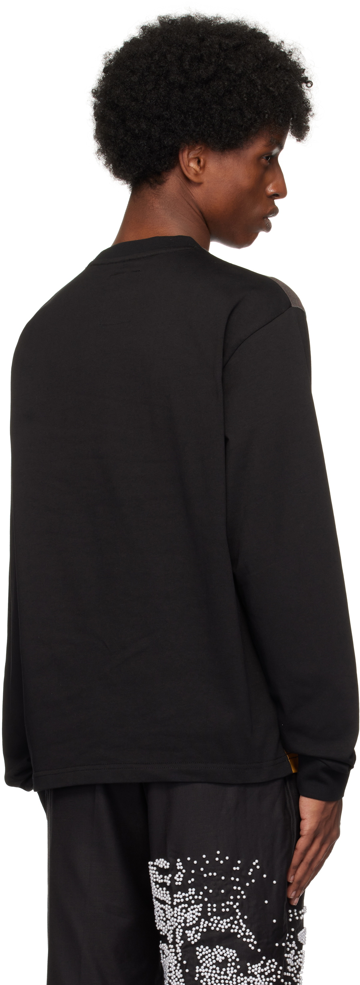 KidSuper Black Ronaldinho Edition Printed Long Sleeve T-shirt