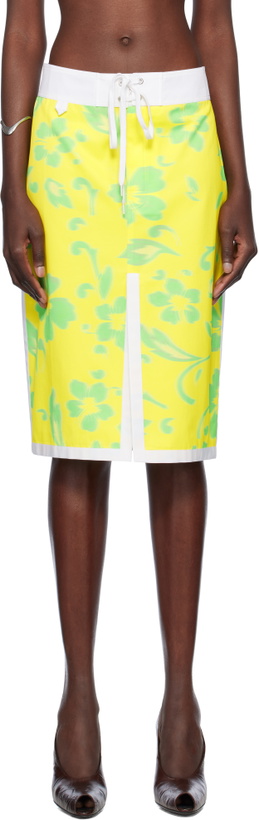 Photo: Julie Kegels Yellow Pencil Midi Skirt