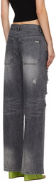 DRAE Gray Distressed Jeans