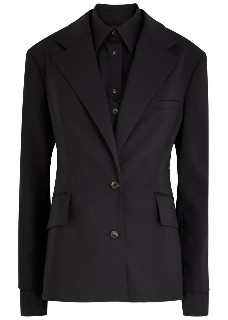 A.W.A.K.E Mode 3-in-1 Stretch-wool Jacket Black
