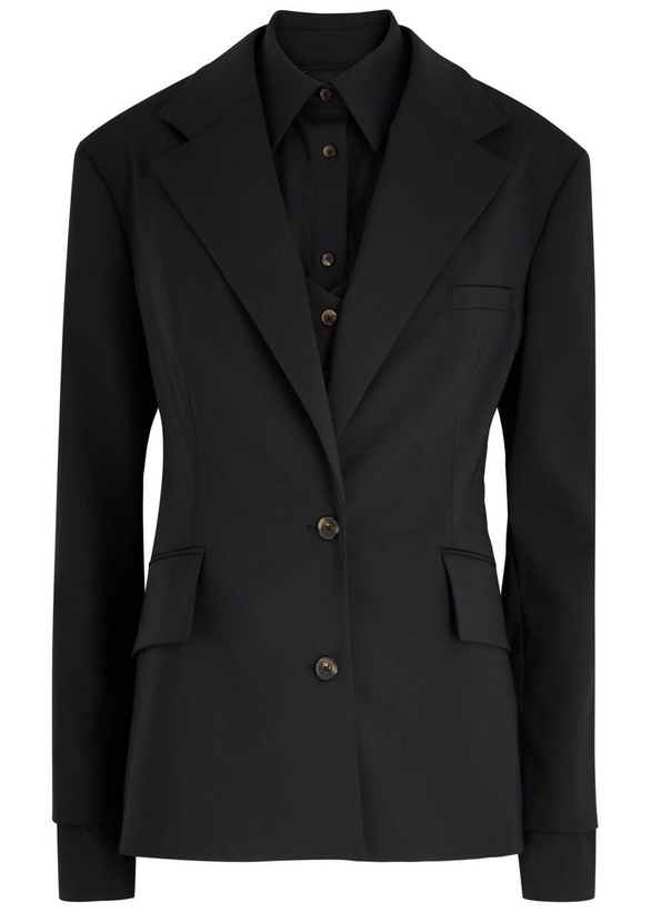 Photo: A.W.A.K.E Mode 3-in-1 Stretch-wool Jacket Black