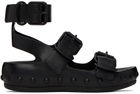 At.Kollektive Black Natacha Ramsay Levi Edition Studded Three Sandals