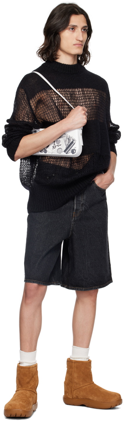 VAQUERA Black Semi-Sheer Sweater