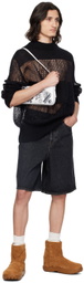 VAQUERA Black Semi-Sheer Sweater