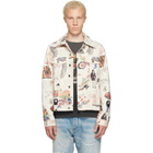 COÛT DE LA LIBERTÉ Off-White Johnny California Cool Japan Canvas Trucker Jacket