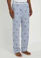 Polo Ralph Lauren Striped Cotton-poplin Pyjama Trousers Blue
