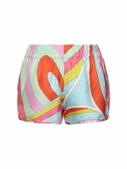 PUCCI Printed Silk Twill Shorts