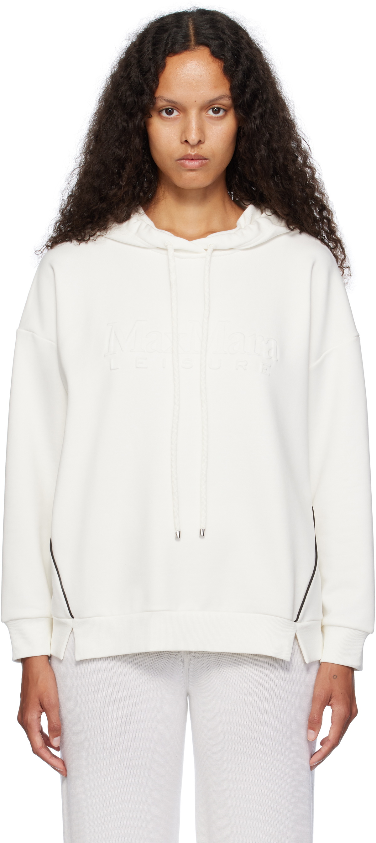Max Mara Leisure White Flipper Hoodie